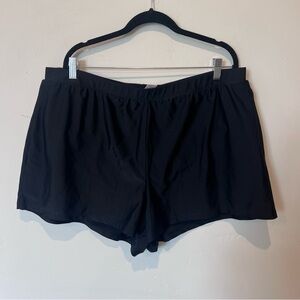 Beach Diva Black Women's Swim Shorts Plus Size 22W